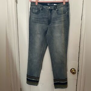 DG2 by Diane Gilman Women’s Embellished Hem Ankle Skinny Jean, Size 14T